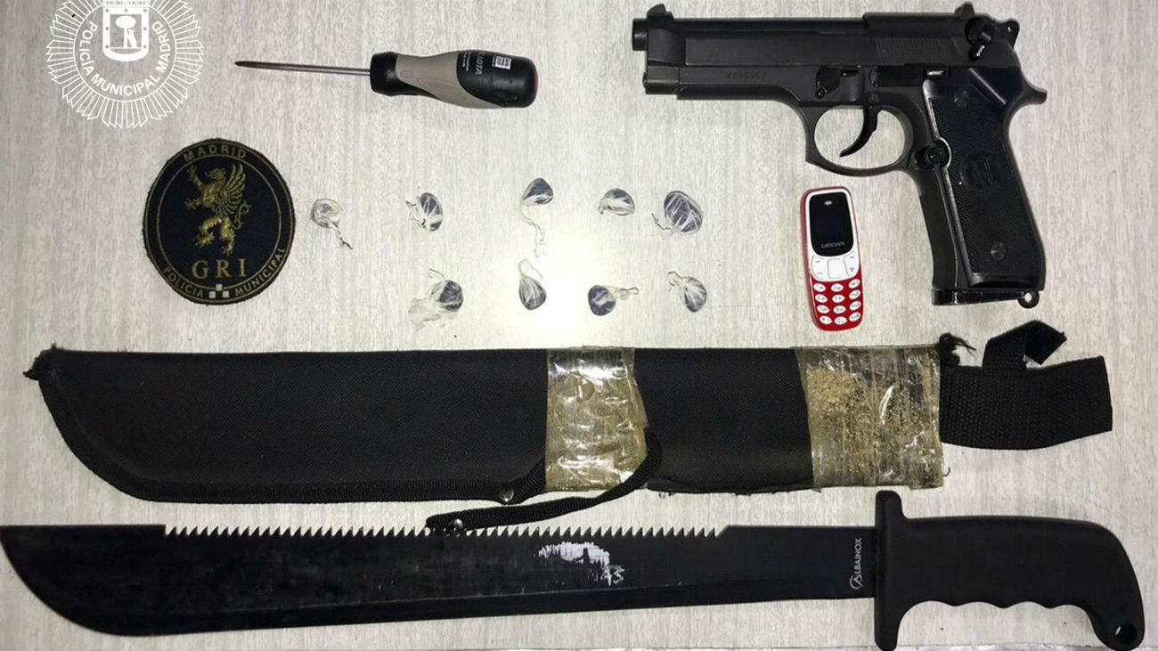 Armas incautadas por la Policía Local