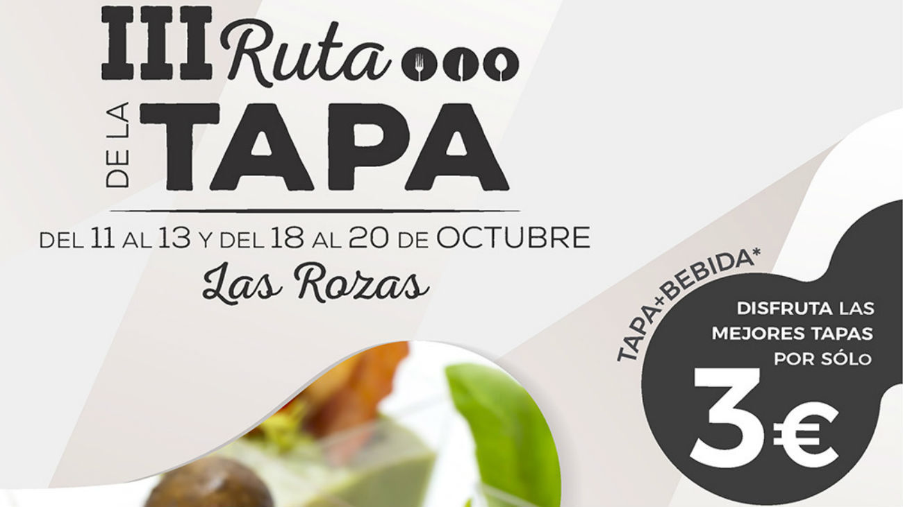 Este fin de semana arranca la III Edición de la Ruta de la Tapa de Las Rozas