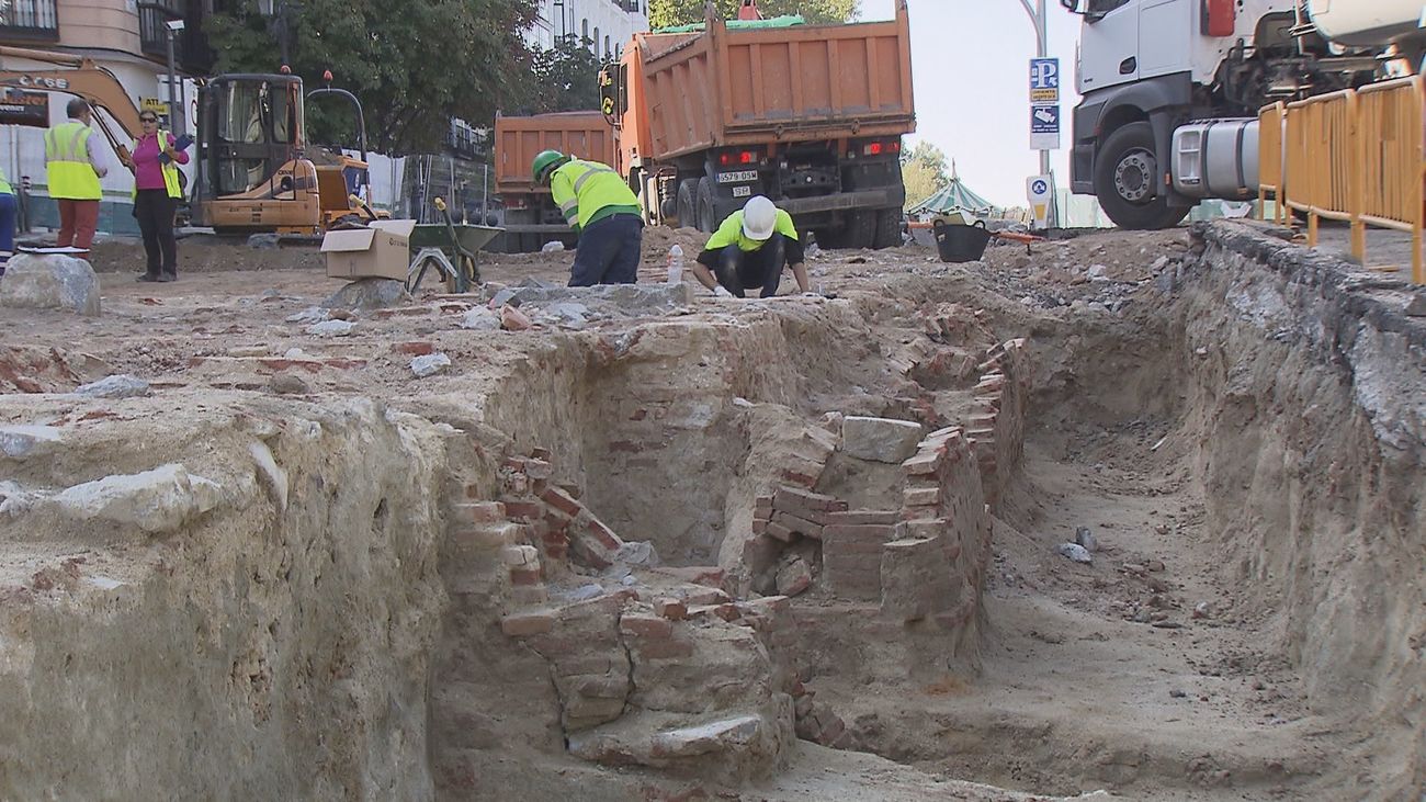 Los restos de la calle Bailén corresponden a los sótanos del Palacio de Godoy