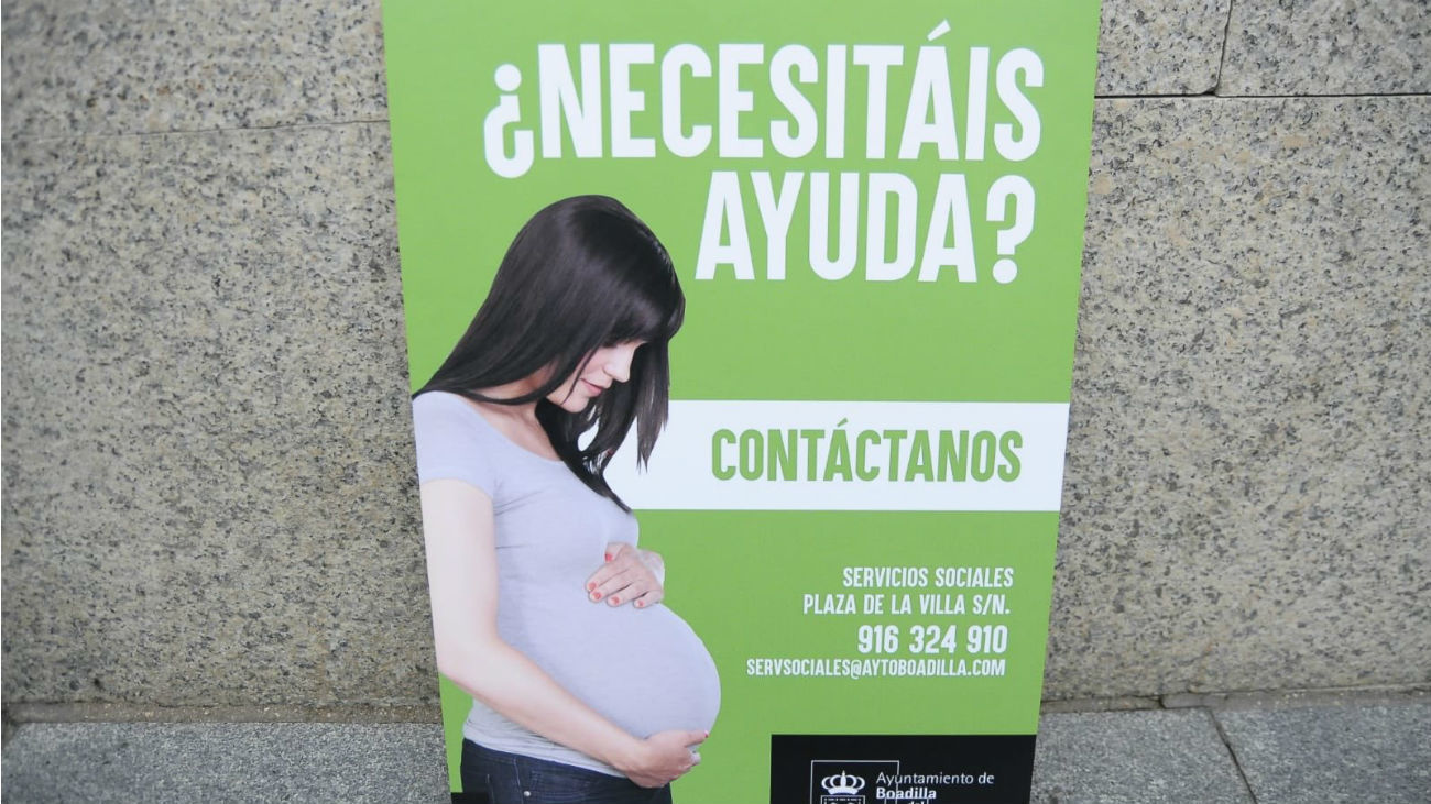 Boadilla amplía hasta los 35 años las ayudas a mujeres embarazadas en riesgo de exclusión