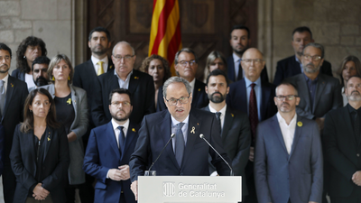 Torra carga contra la sentencia del 'procés': "Es un insulto a la democracia"