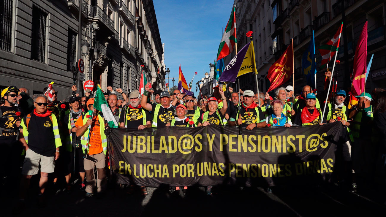 Las marchas por las pensiones dignas llegan a las  puertas del Congreso