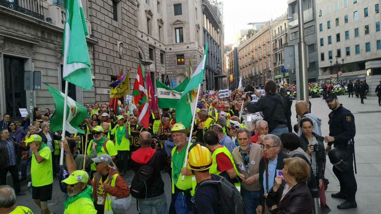 Concentración de los pensionistas