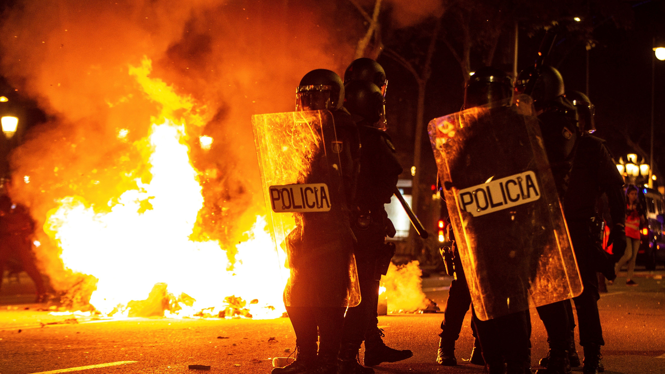 Graves incidentes en Cataluña en las protestas contra la sentencia del 'procés'