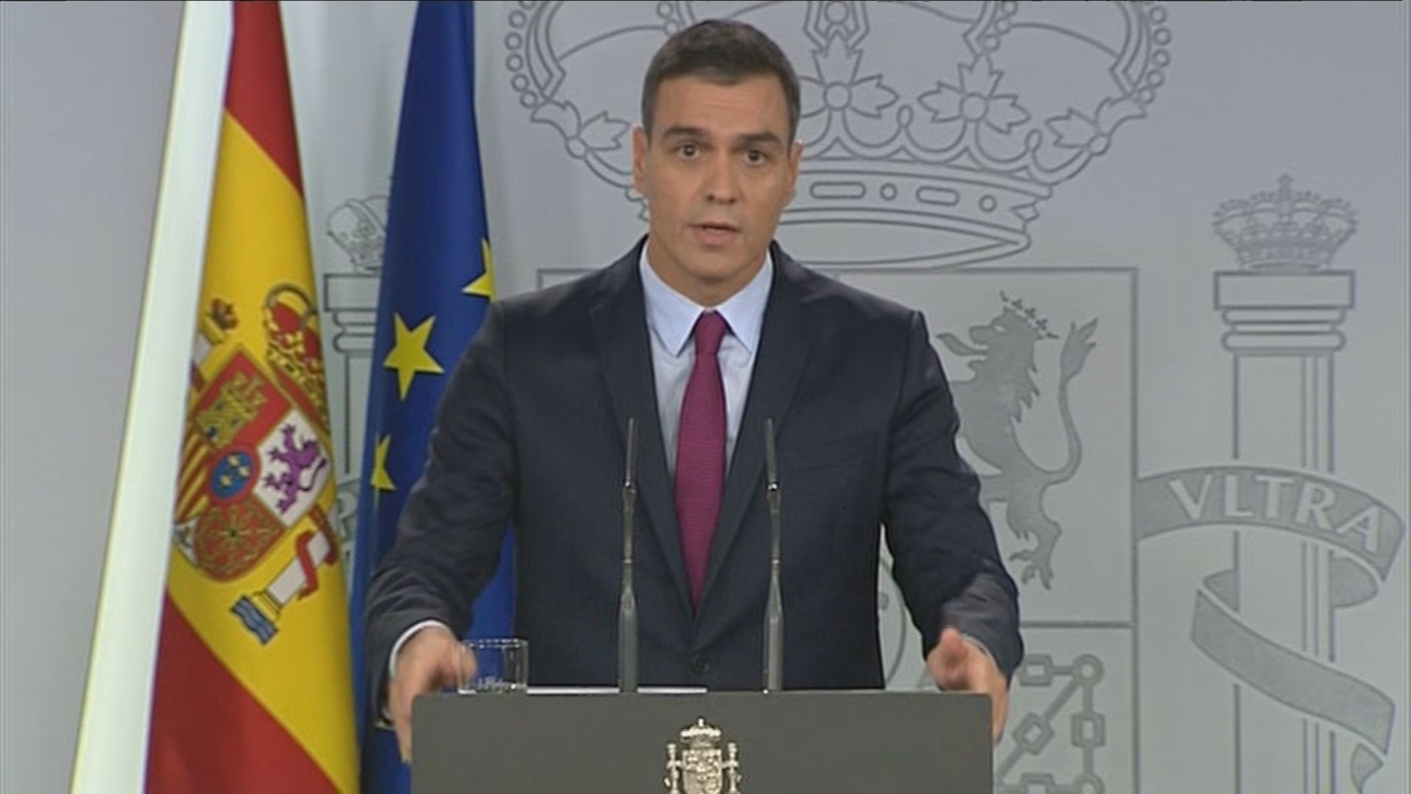 Sánchez aboga por actuar con "moderación" y "firmeza" en Cataluña