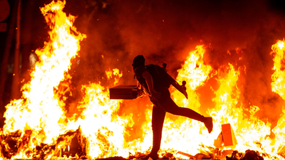 Dos cámaras de Telemadrid heridos durante las protestas en Barcelona