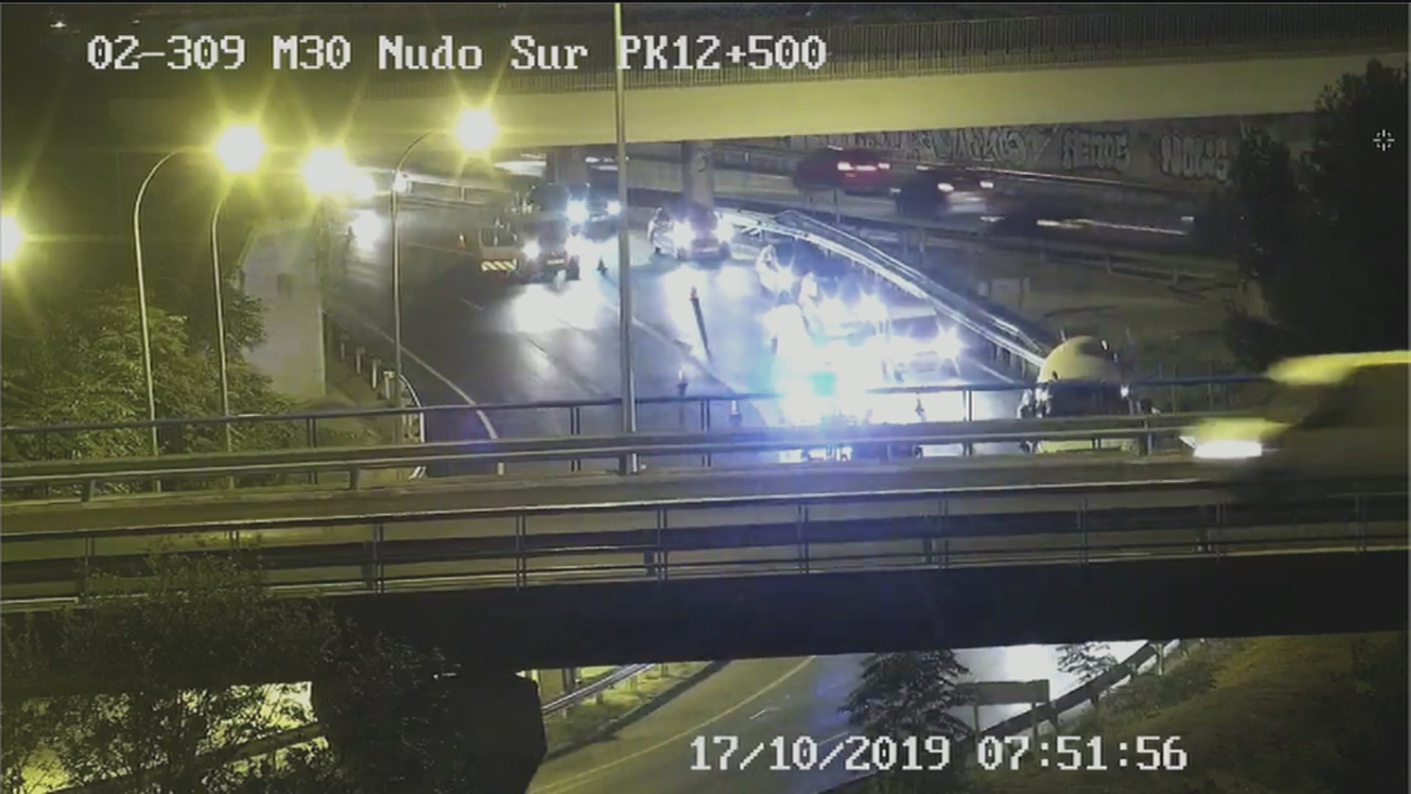 La lluvia complica el tráfico del jueves en Madrid