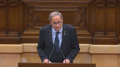 Torra desafía a la Justicia y defiende un nuevo referéndum en esta legislatura