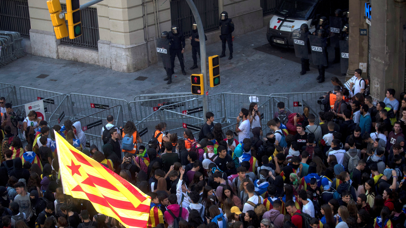 El día después en Cataluña tras la batalla campal
