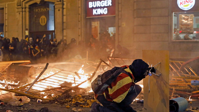 La actuación de los radicales de Barcelona, desde dentro