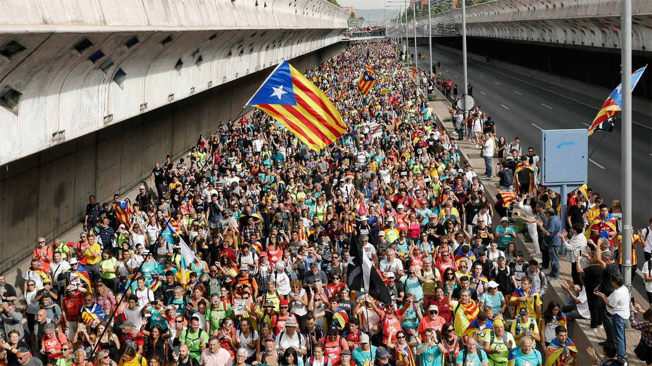 Las Marchas confluyen en Barcelona para la gran manifestación de esta tarde