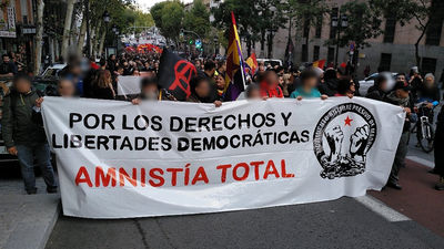 Cientos de personas protestan en Madrid por la "amnistía de todos los presos políticos"