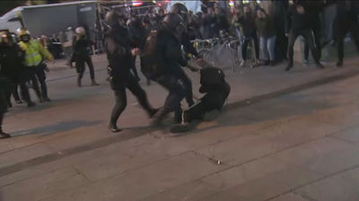 13 heridos y un detenido tras los altercados en Madrid