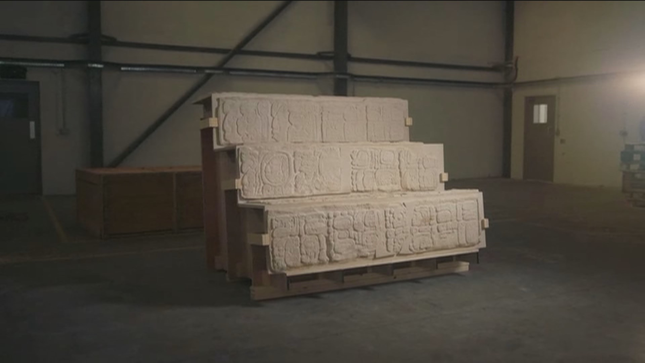 Reproducen una escalera jeroglífica maya con ayuda de Google Arts