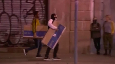 Los disturbios han causado daños en Barcelona por valor de más de 2,5 millones de euros