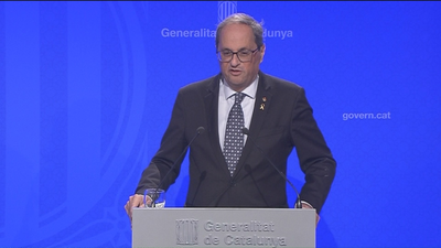 Torra celebra el nuevo desafío del Parlament al Constitucional