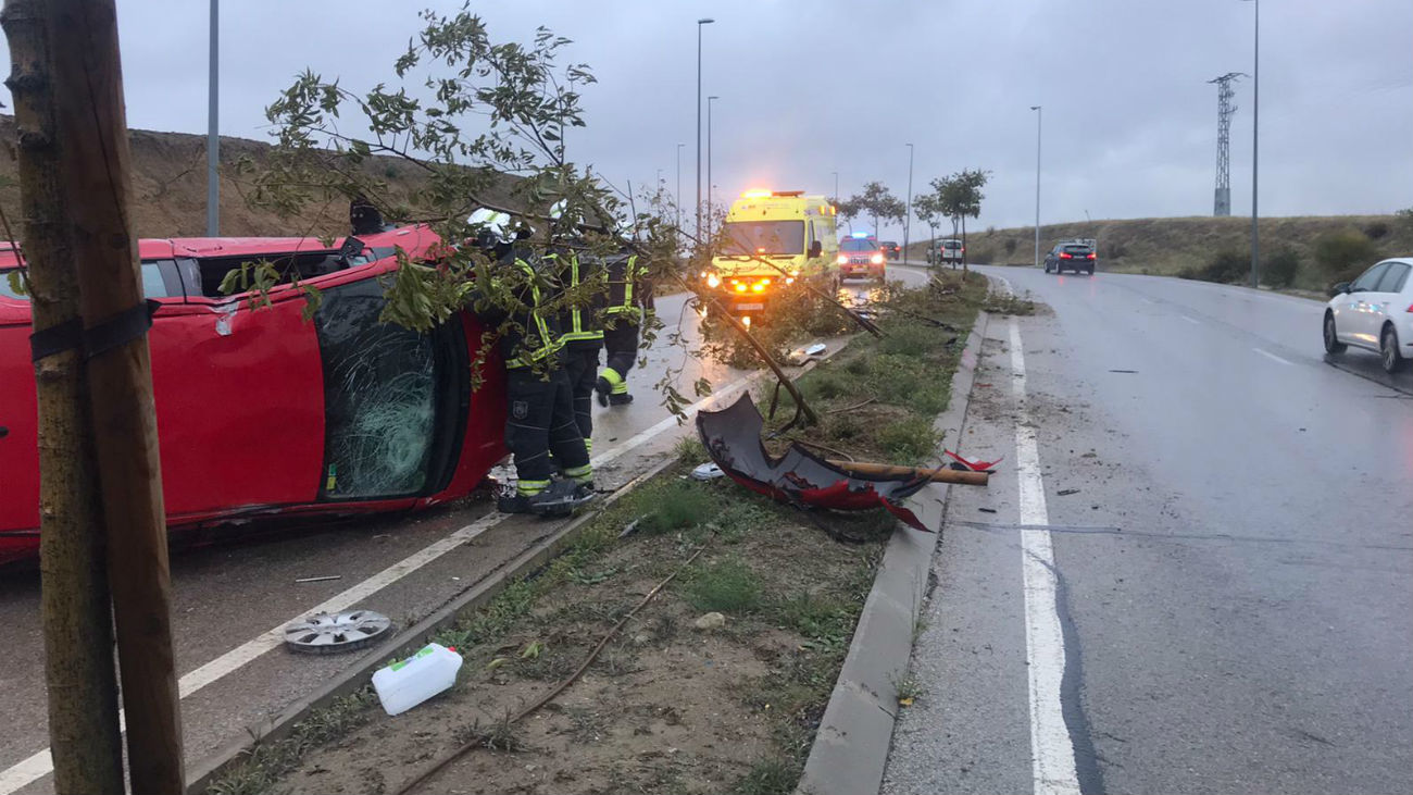 Accidente de tráfico en Fuenlabrada