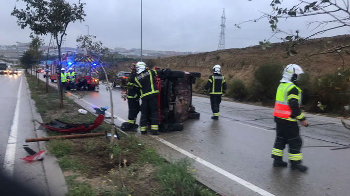 Accidente de tráfico en Fuenlabrada