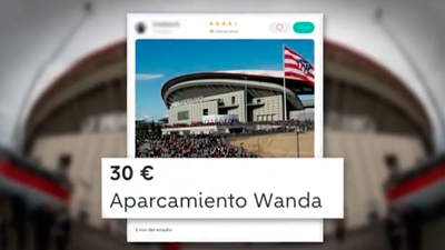 Vecinos del Wanda hacen negocio con espacios públicos de aparcamiento