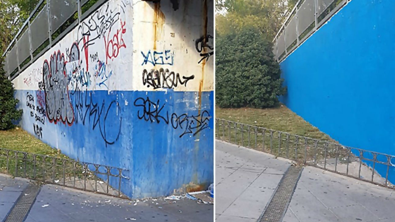 Limpieza de grafitis en Coslada