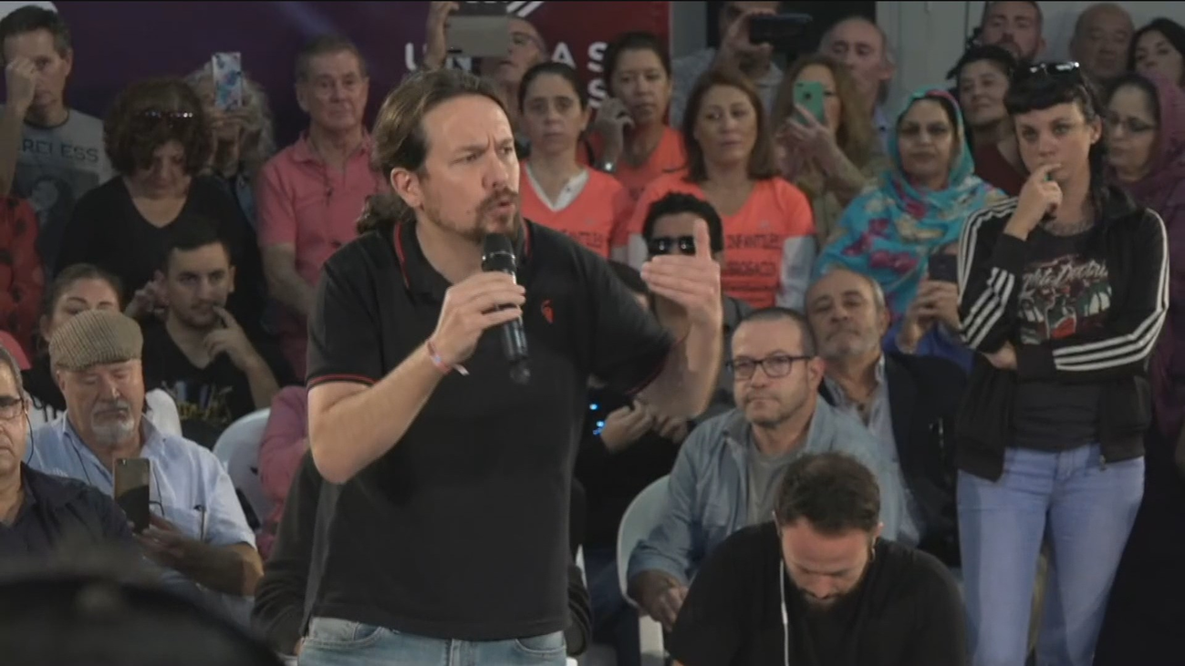 Iglesias cree que el objetivo de Sánchez es pactar con el PP los recortes que Bruselas exige