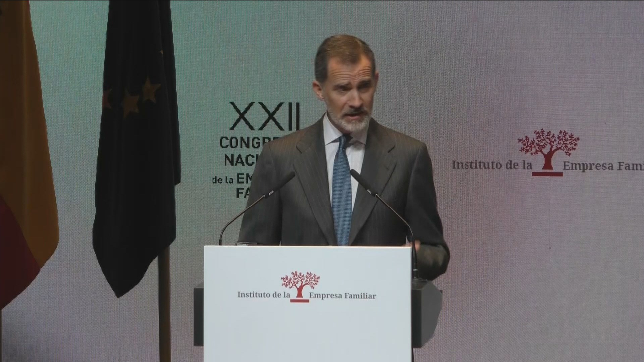 El rey Felipe VI subraya el papel "vertebrador"  de la empresa familiar