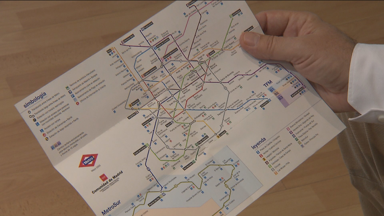 El antes y el después del mapa de Metro de Madrid