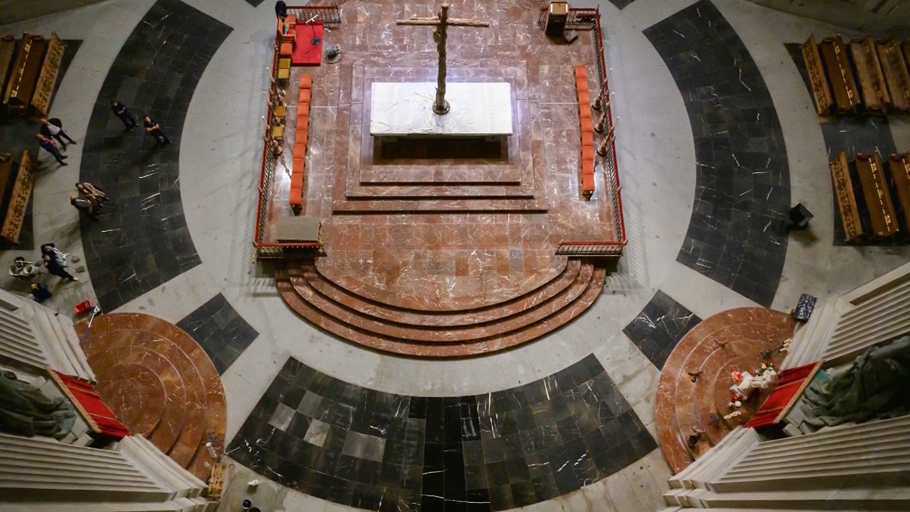 Las imágenes del interior del Valle de los Caídos tras la exhumación de Franco