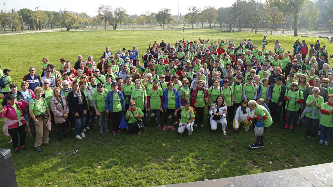 Gran participación en la 'II Marcha de mayores' por la Vía Verde de Móstoles