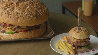 300 euros por comerse una hamburguesa de seis kilos en menos de nueve minutos