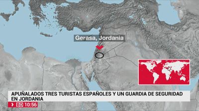 Apuñalamiento múltiple a turistas en unas ruinas romanas de Jordania