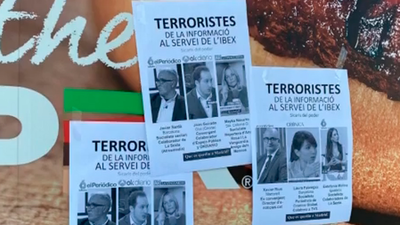 Barcelona amanece con carteles anónimos con amenazas a periodistas no independentistas