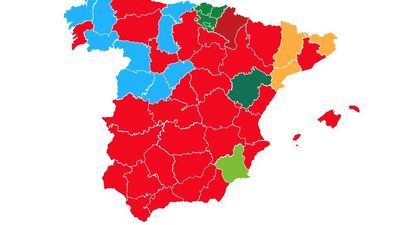 El mapa de España de las elecciones generales del 10 de noviembre