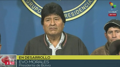 Evo Morales anuncia la repetición de las elecciones