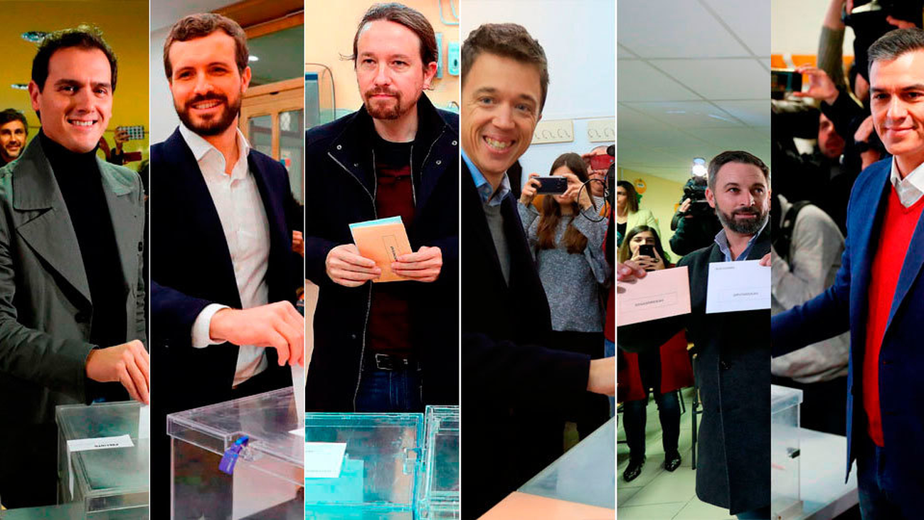 Así han votado los líderes nacionales en las elecciones del 10-N