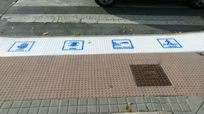 Quince pasos de peatones de Colmenar serán señalizados con pictogramas