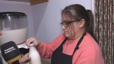 Leche fresca a granel en pleno centro de Madrid