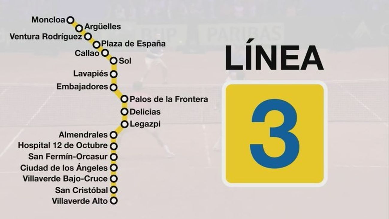 Linea 3 Metro Madrid Recorrido MTTVU
