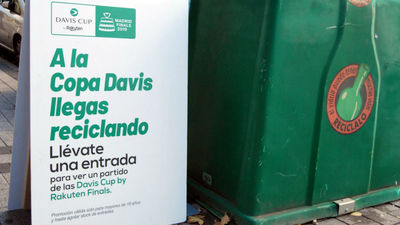 Los vecinos de Parla irán gratis a la Copa Davis como premio por reciclar