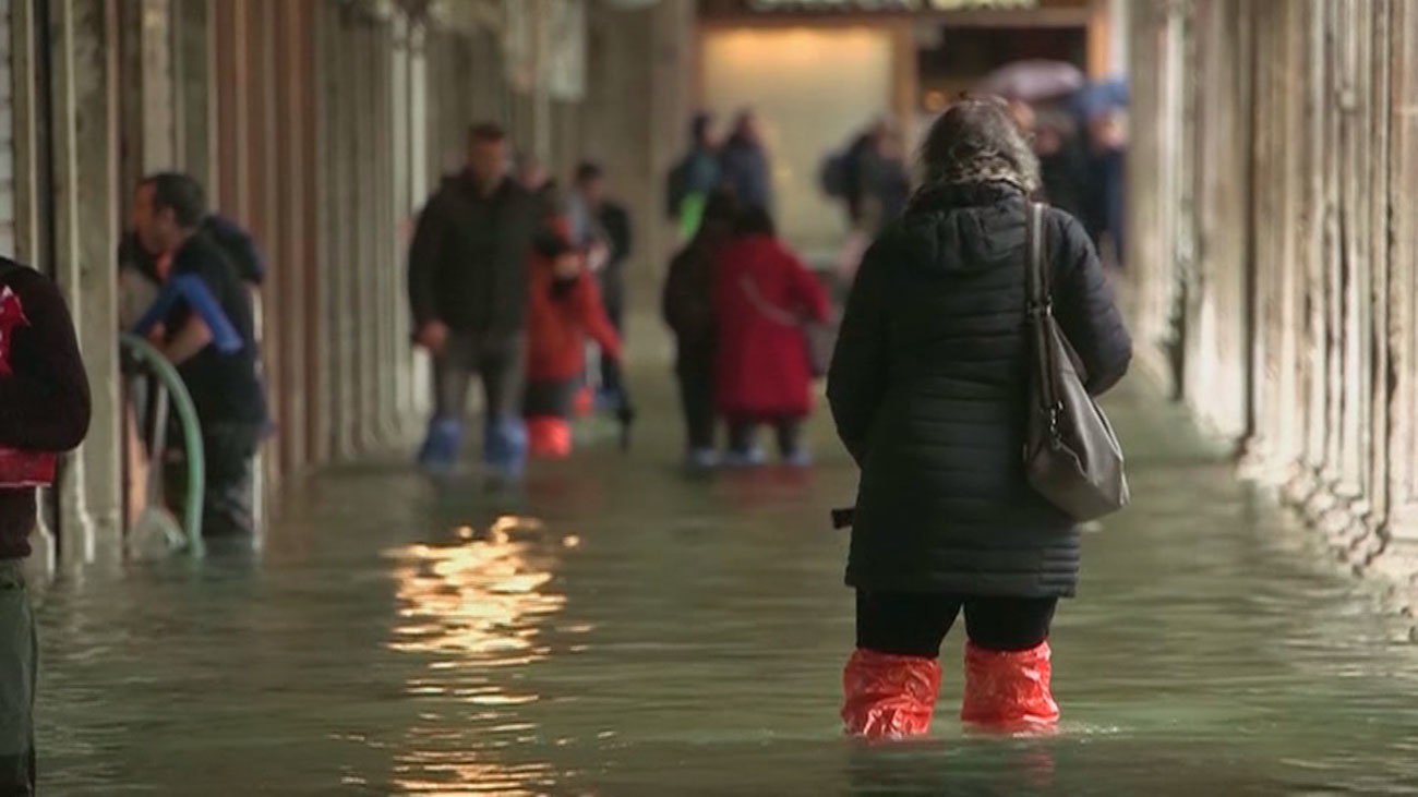 Venecia sufre la segunda peor inundación de su historia