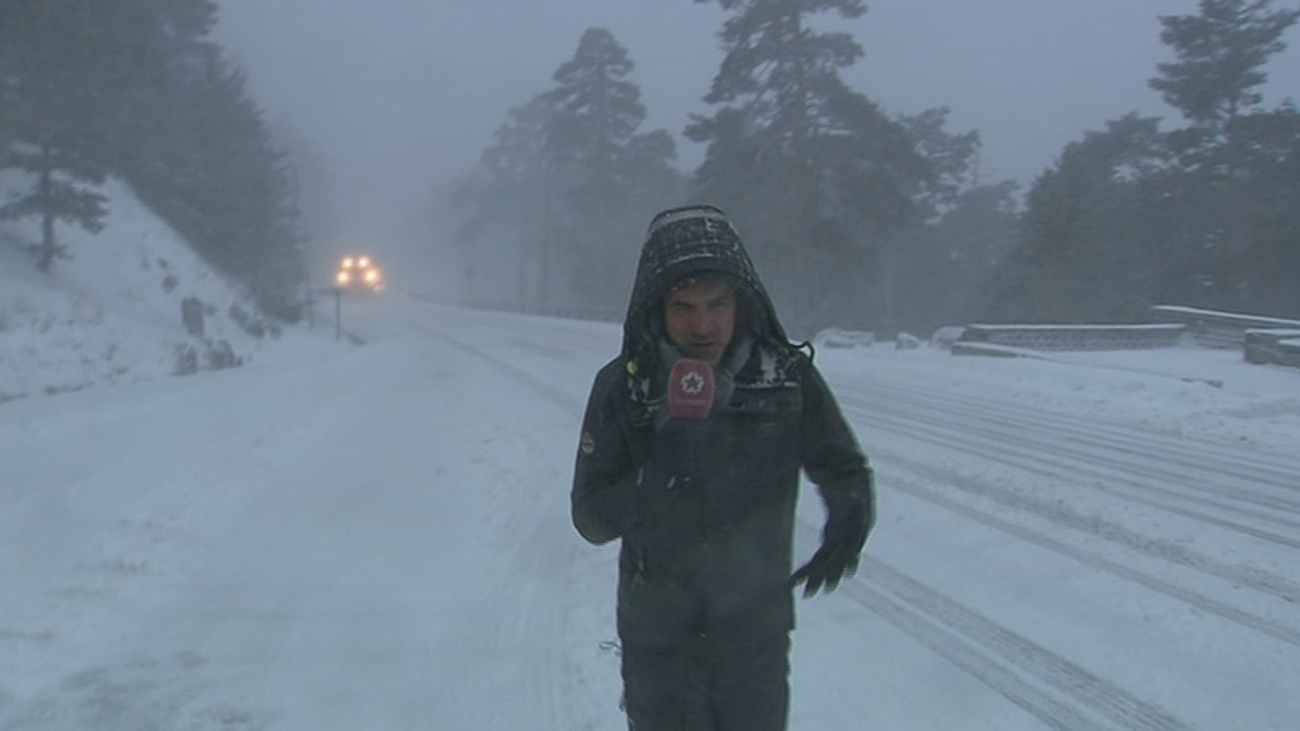Nevadas copiosas en cotas muy bajas en la sierra