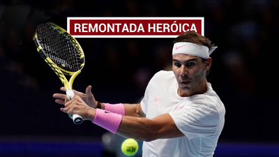 Nadal resucita ante Medvedev y se mantiene vivo en Londres