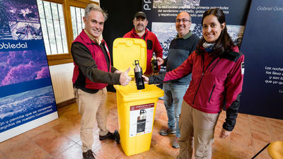 Campaña '¿Plásticos? ¡No, gracias!' de Cercedilla en la Sierra de Guadarrama