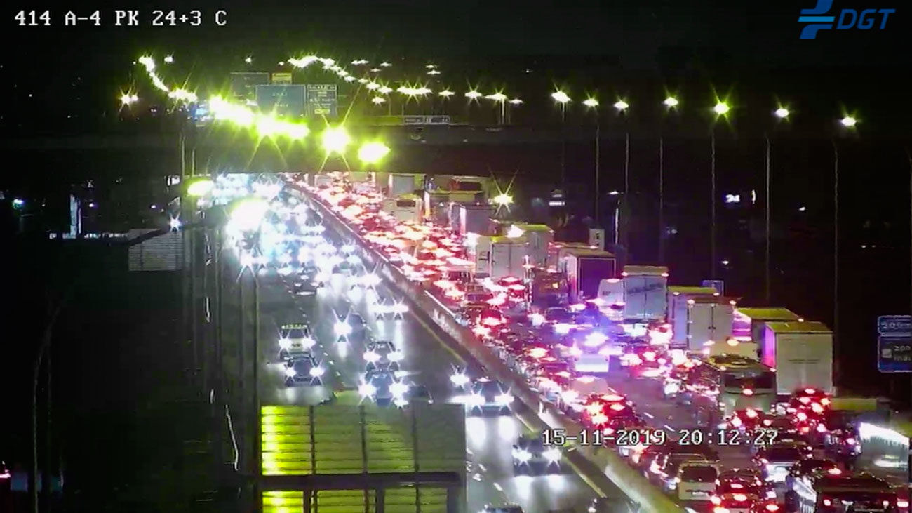 Restablecido el tráfico en la  A-4 a la altura de Valdemoro tras un accidente