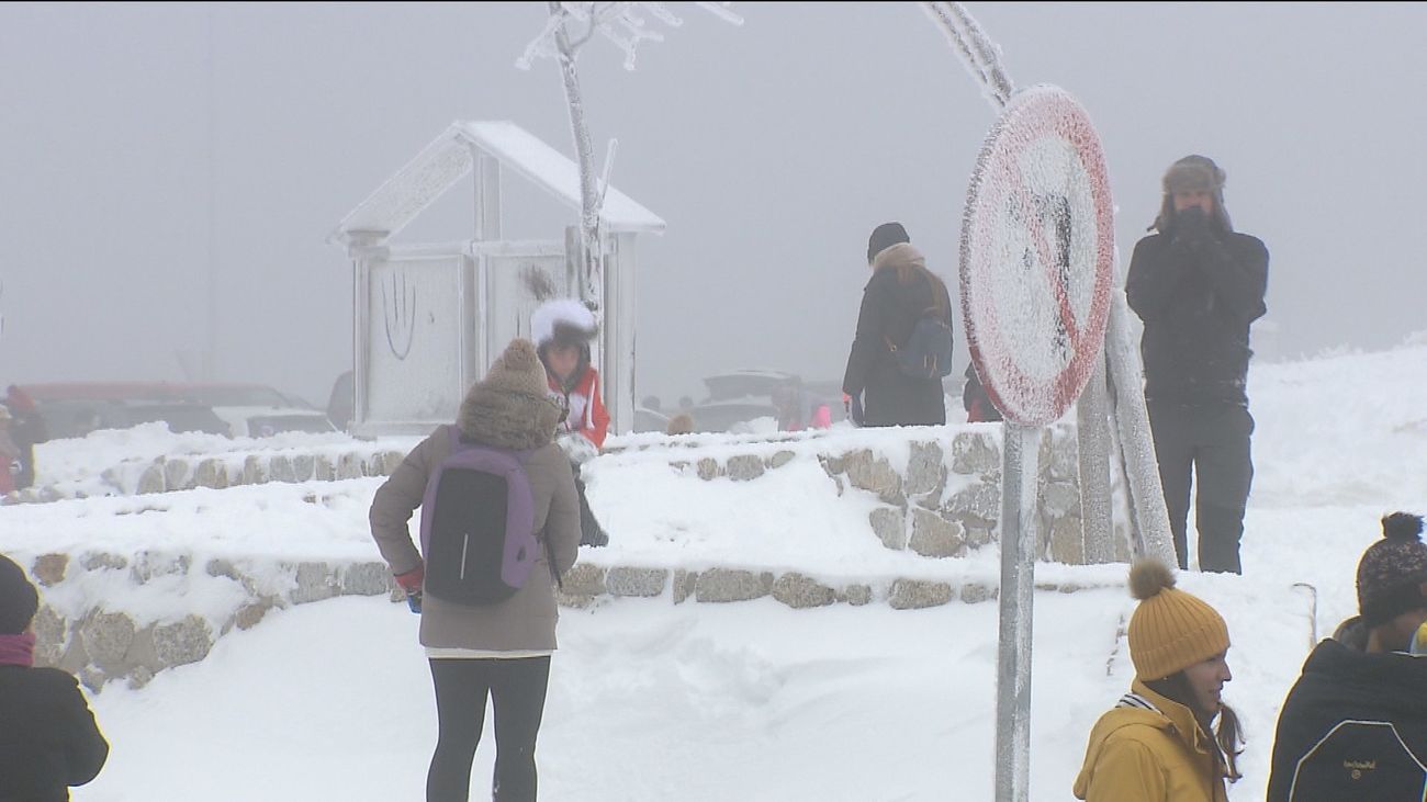 Nevadas en la sierra madrileña