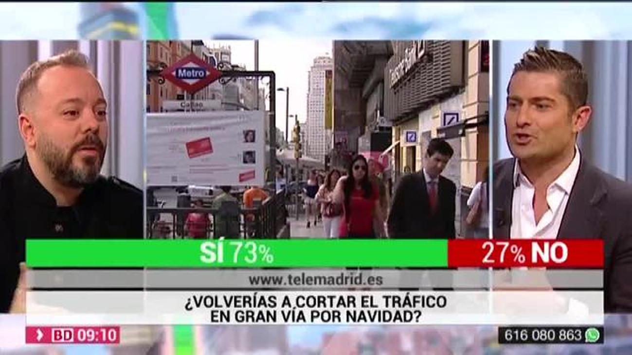 ¿Volverías a cortar el tráfico en Gran Vía por Navidad?