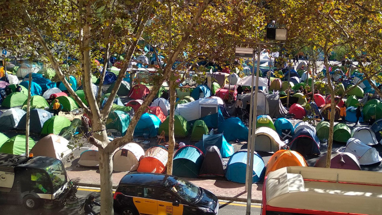 Acampada en Barcelona