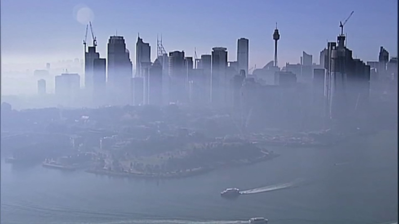 Sídney cubierta por una densa capa de humo por los incendios forestales