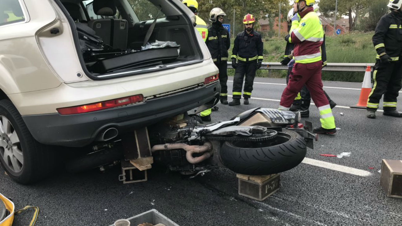 Accidente de un motorista