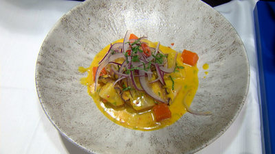 Así preparan el ceviche de corvina del restaurante peruano Mikuna
